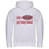 play a real sport! Play fantasy baseball Youth Zippered Hooded
Sweatshirt Fleece Jacket ASH GREY LARGE