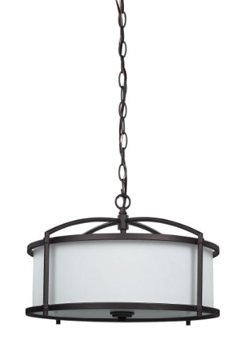 CANARM LTD. ICH366A03ORB17 Abbot 3 Bulb Chandelier Light, Oil Rubbed Bronze