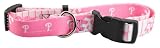 Philadelphia Phillies Pink Adjustable Dog Pet Collar Size Medium 14