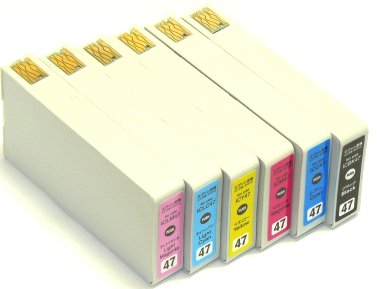 【EPSON IC6CL47（エプソンプリンター用互換インク）】汎用インクカートリッジ6色セット