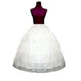New Adjustable 3 hoop crinoline wedding gown slip