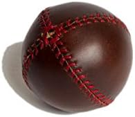 Lemon Ball Baseball. Brown Horween Chromexcel Leather, Red Stitch Lb-Cxl-Red