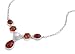 Amber and Mabe Pearl Necklace - Sterling Silver - 17" Length, 30 mm Charm