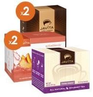 Javita Coffee Diet System: Burn + Control, ActiveBlendz Fiber+, and Herbal Cleanse Tea