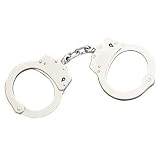 Professional Nickel Finish Double Locking Handcuffs