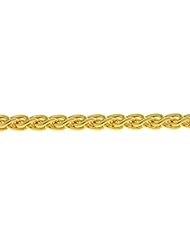 14KT Yellow Wheat 3.3mm Bracelets Length = 7.25