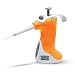 VistaLab 1057-0010 Ovation Adjustable Volume Pipette, 1-10 microliter Volume, 0.01 microliter Graduation Interval, +/-1% Accuracy, Orange