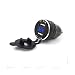 Meetou DIN Hella Powerlet Plug to Dual USB Charger Adapter with LED Voltmeter for BMW Motorcycle/Phone / iPhone/GPS / SatNav