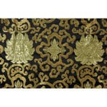 Asian Décor - Window Treatments Shades - Shang Hai Tan Roman Blinds - Black/Green