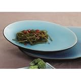 Blue Japanese Style 10 China Coupe Plate 12 / CS