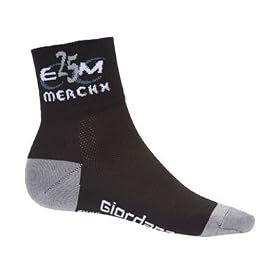 Giordana 2008 Eddy Merckx 25th Anniversary Cycling Socks - Black - gi-sock-trad-ed25