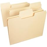 Smead SuperTab&reg; File Folder, Oversized 1/3-Cut Tab, Letter Size, Manila, 100 Per Box (10301)