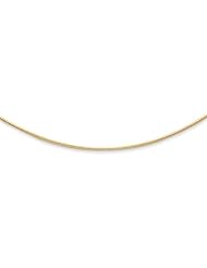 14K White Gold 1.4mm Round Omega