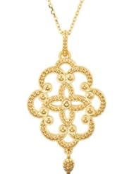 Granulated Design Fashion Dangle Pendant or Necklace Pendant Sterling Silver 85335