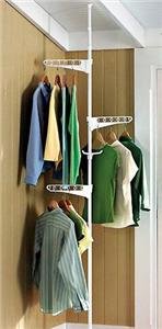 Tension Drying Pole Caddy in Black