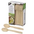 100 Einwegl�ffeln aus Holz 15,7 cm Einweg L�ffeln