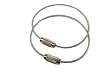 Vigilant Gear Aircraft Cable EDC Key Ring (2 Pack)