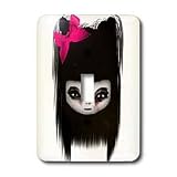 Joanna Kireli Unique Art and Paintings – Little Scary Doll – Light Switch Covers – single toggle switch