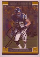 Shawne Merriman, San Diego Chargers, 2006 Topps Chrome Autographed Card
