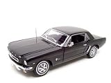 1964 1:2 FORD MUSTANG BLACK HT 1:18 DIECAST MODEL