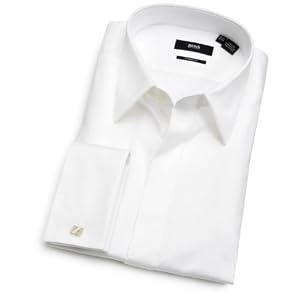 HUGO BOSS Men's Laurence Classic Fit Tux Shirt