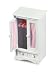 Badger Basket Doll Armoire With Three Hangers - Pink/White