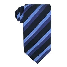 BCBG Large Satin Stripe Silk Ties