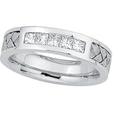 14K White Gold Diamond Duo Ring