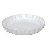 Fox Run 9.5-Inch Quiche Dish, White