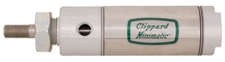 1 3/4 Bore x 4. Stroke, Double Acting, Stud Mount, Clippard Stainless Steel Pneumatic Cylinders (1 Each)
