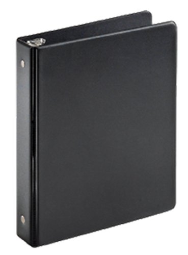 TOPS Cardinal Mini Round Ring Binder, 1 Inch, 8 1/2 x 5 1/2 Inches, Black, (07201)