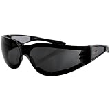 Bobster Shield II Adult Frameless Designer Sunglasses - Black/Smoke