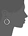 Sterling Silver Glitter Patterned Hoop Earrings