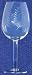 Individually Hand Etched Fern White Wine Glass 9" Set / 4