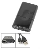 AAA Battery Powered Emergency Charger w USB Port Mini 5 Pin Cable