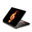 Flaming Note Notebook Cover Protective Skin Sticker