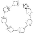 Thistle & Bee Sterling Silver Equestrian Horse Bit Bracelet