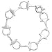 Thistle & Bee Sterling Silver Equestrian Horse Bit Bracelet