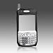 Palm Treo 700 Premium Black Leather Open Face Case,