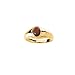 14K Yellow Gold 8 x 6 MM Mozambique Garnet Cabochon Men's Ring