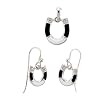 Sterling Silver Horse Shoe Earrings and Pendant Set