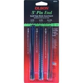 Olson Saw #FR49501 18PK 5" Pin Blade Assorted