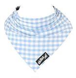 Skibz Dribble Bib - Pale Blue Check