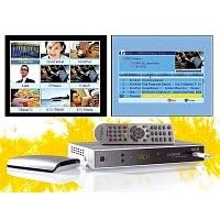 Digitaler Satelliten-Receiver mit HDMI & USB-Recorder bis 1TB inklusive DVD-Mappe und 2 Telespiele (Tetris, Othello)