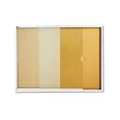 Quartet D2401 Quartet Enclosed Bulletin Board, Cork Over Fiberboard, 48 x 36, Aluminum Frame