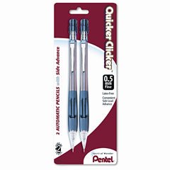 Quicker Clicker Mechanical Pencil, .5MM, Assorted Color Barrels, 2/Pack PENPD345BP2K6