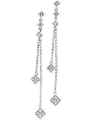 14K White Gold Diamond Earring - 0.16 Ct. -- LIFETIME WARRANTY