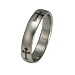 Stainless Steel Cross 4mm Band Ring - Women