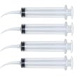 Watts - 4 Large Syringe Oral Irrigators with Tapered Deep Reach Tips for Crowns, Bridges, Oral Pockets and More