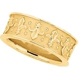 14K Yellow Gold Fancy Band Ring